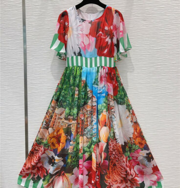 Dolce & Gabbana d&g sleeveless print dress