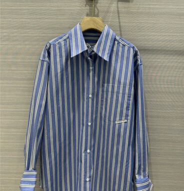 alexander wang striped beaded shirt