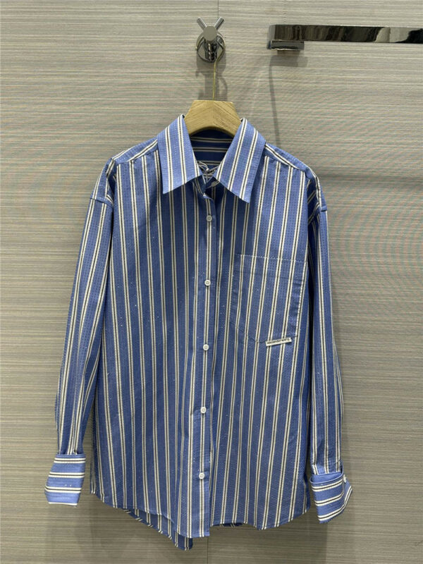 alexander wang striped beaded shirt