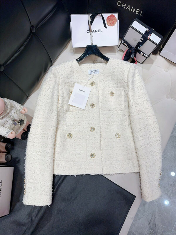 chanel light woolen coat