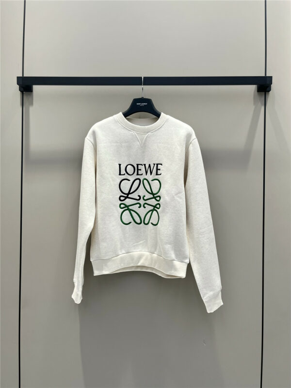 loewe classic embroidered crewneck sweatshirt