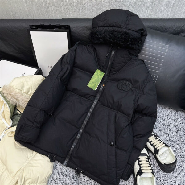 gucci GG mid length down jacket
