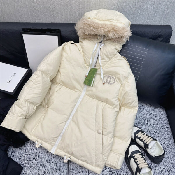gucci GG mid length down jacket