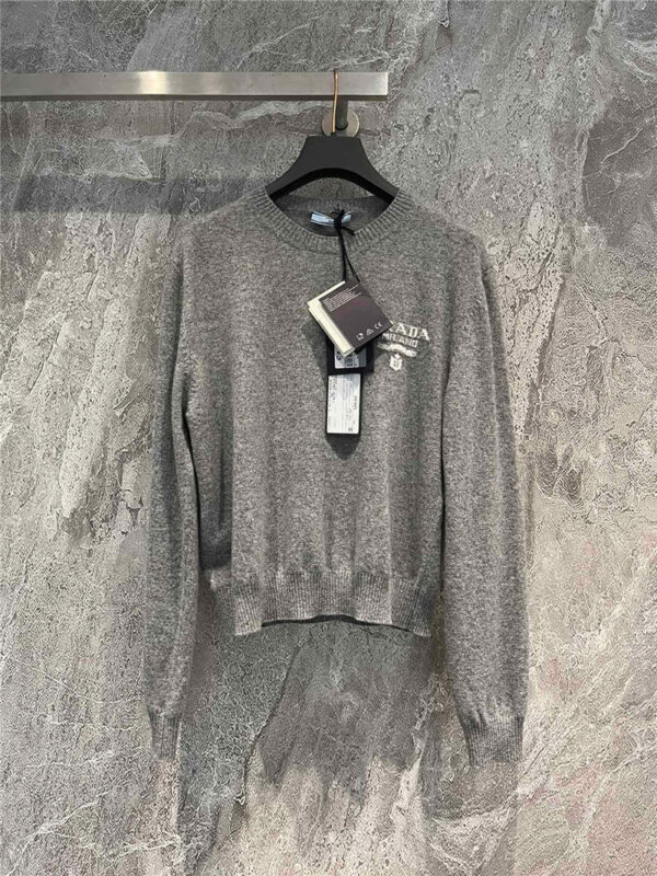 prada gray sweater