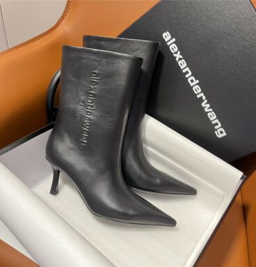 Alexander Wang aw carter cowboy pointed ankle boots