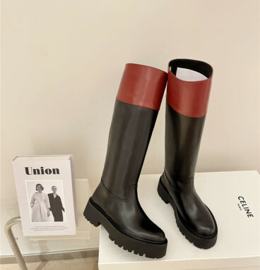 celine autumn and winter new thick-soled tall knight boots