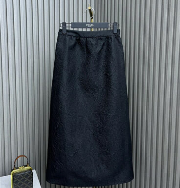 dior pleated straight skirt