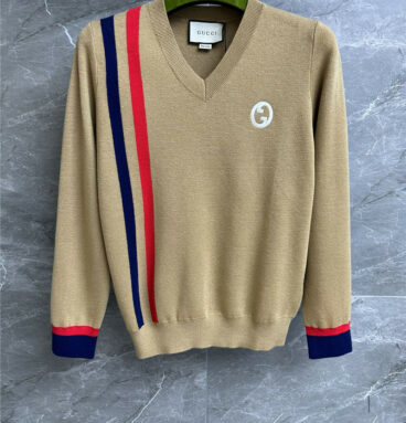 gucci color stripe sweater