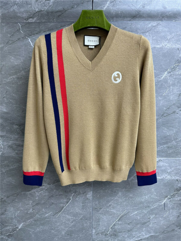 gucci color stripe sweater
