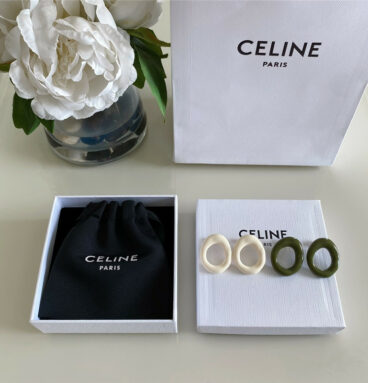 celine acrylic earrings