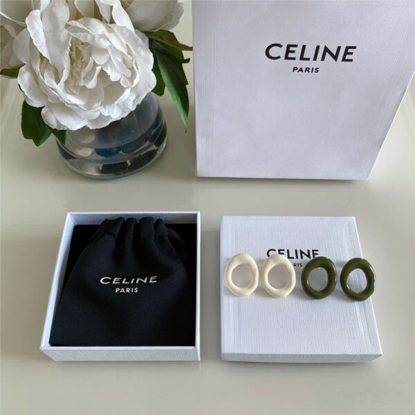 celine acrylic earrings