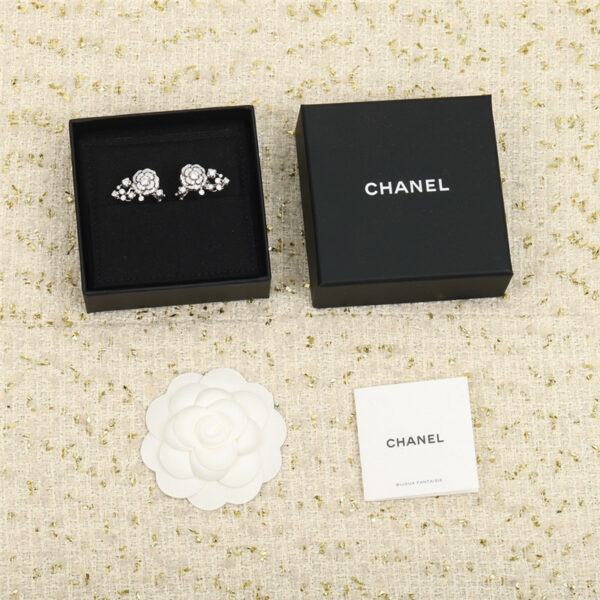 Chanel camellia earrings