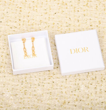 dior letter earrings