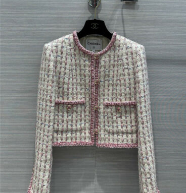 Chanel early autumn new color yarn plaid short coat