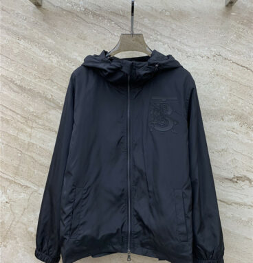 Burberry Equestrian Rider Print Hooded Jacket