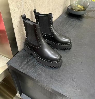 valentino rivet style martin boots