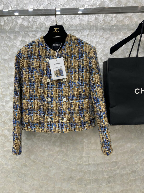chanel tweed jacket mélange cropped coat