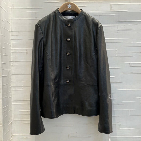 dior early autumn new leather jacket