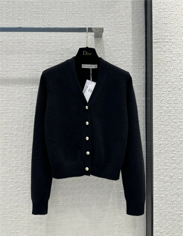 dior cashmere knitted cardigan