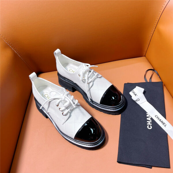 Chanel classic double C letter logo loafers