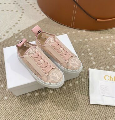 Chloe Classic Petal Sole Summer Lace Loafers