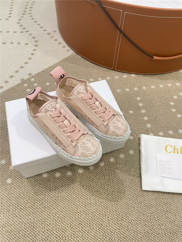 Chloe Classic Petal Sole Summer Lace Loafers