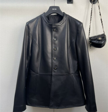 dior new leather suit jacket