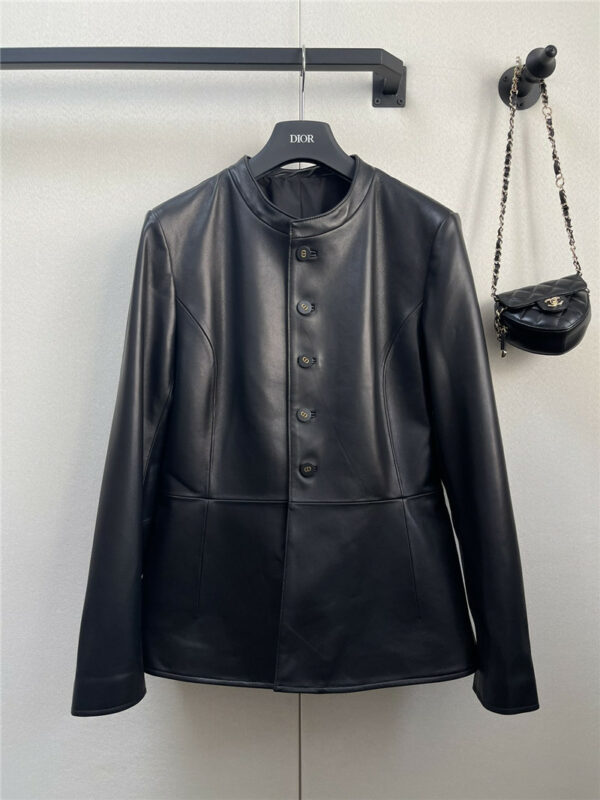 dior new leather suit jacket
