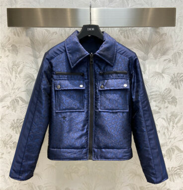 dior jacquard web reversible quilted jacket