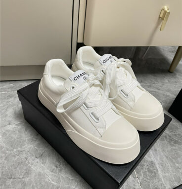 chanel casual canvas shoes