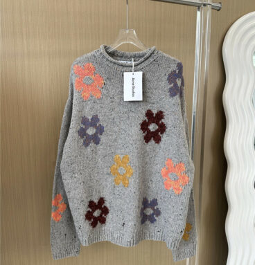 acne studios wool jacquard-knit pullover