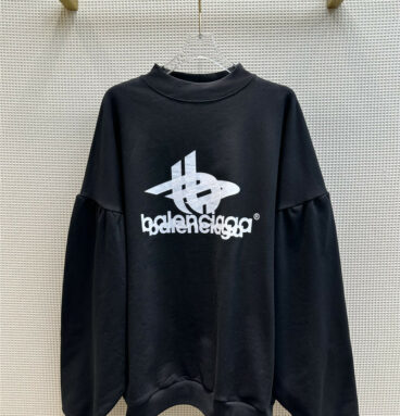 Balenciaga American Letter Overlap Print Sweatshirt
