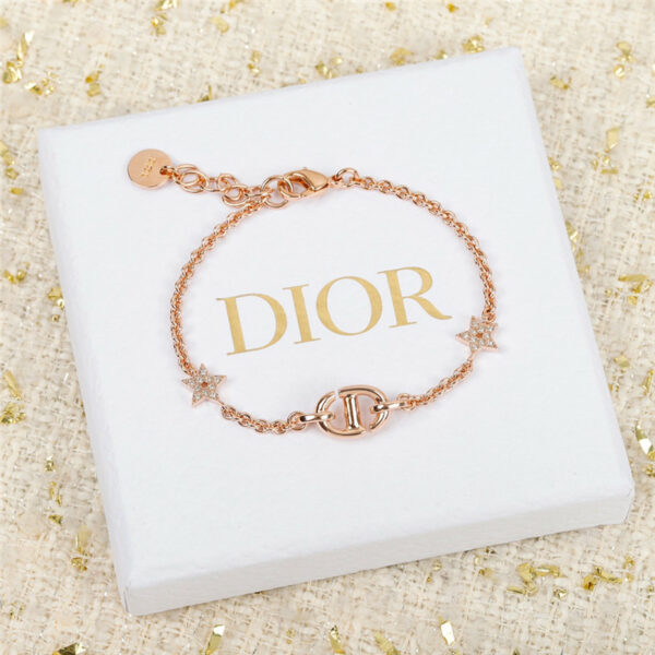 Dior single layer CD star bracelet