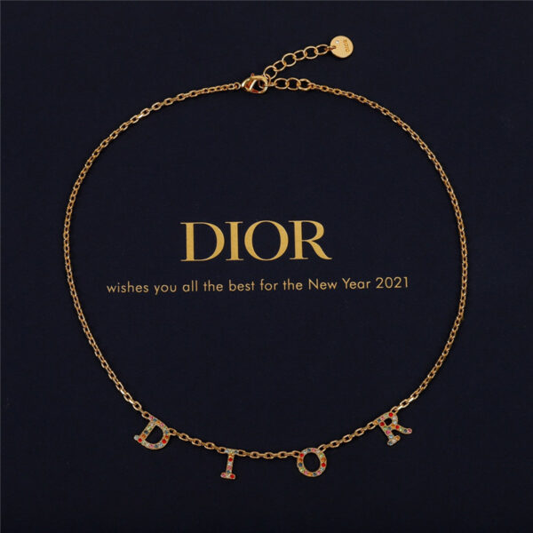 dior CD necklace