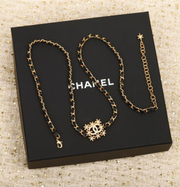 Chanel Handmade Small Flower Double C Long Chain