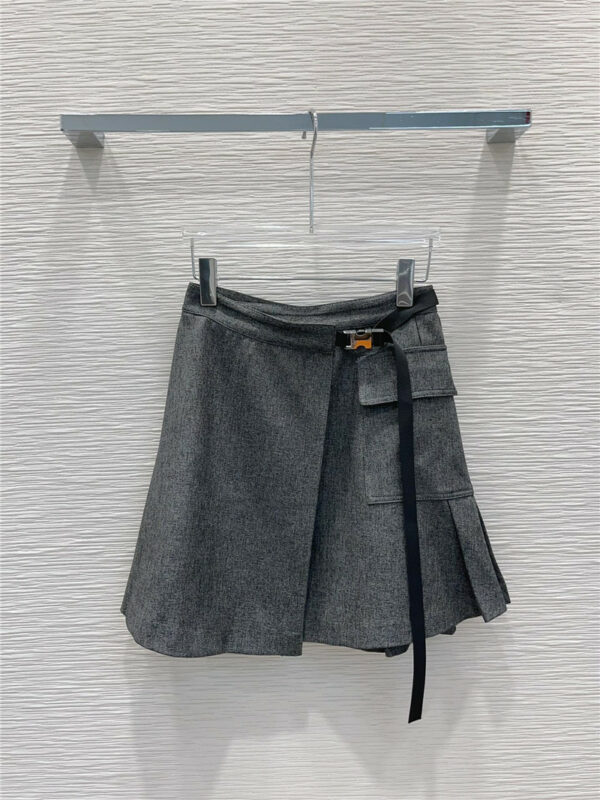 dior irregular pleated skirt