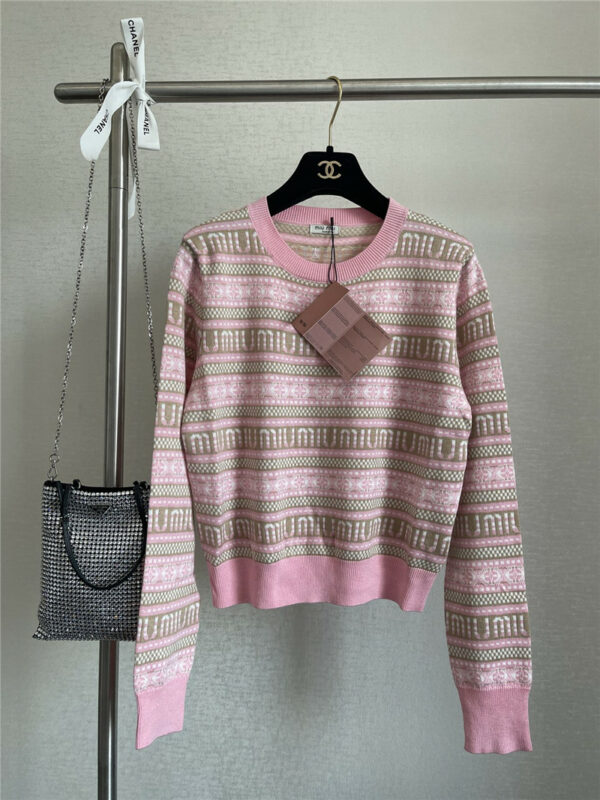 miumiu new pink sweater