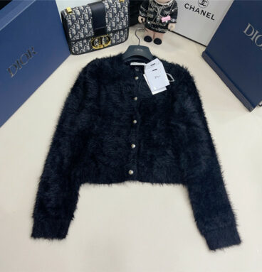 dior mohair knitted cardigan