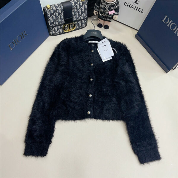 dior mohair knitted cardigan