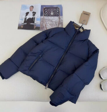 Burberry new stand-up collar bread down jacket