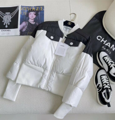 Chanel's new Vintage vintage color matching down jacket jacket