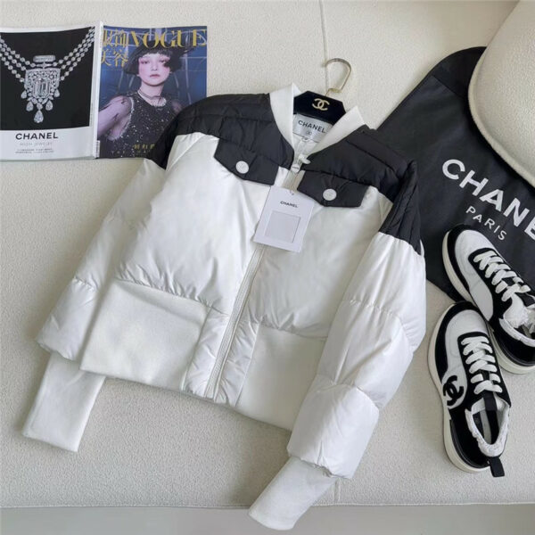 Chanel's new Vintage vintage color matching down jacket jacket
