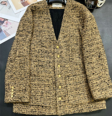 celine autumn and winter new wool flower jacket
