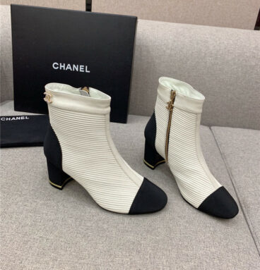 Chanel new high heel ankle boots