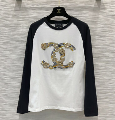 Chanel round neck long sleeve T-shirt