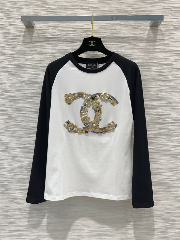 Chanel round neck long sleeve T-shirt