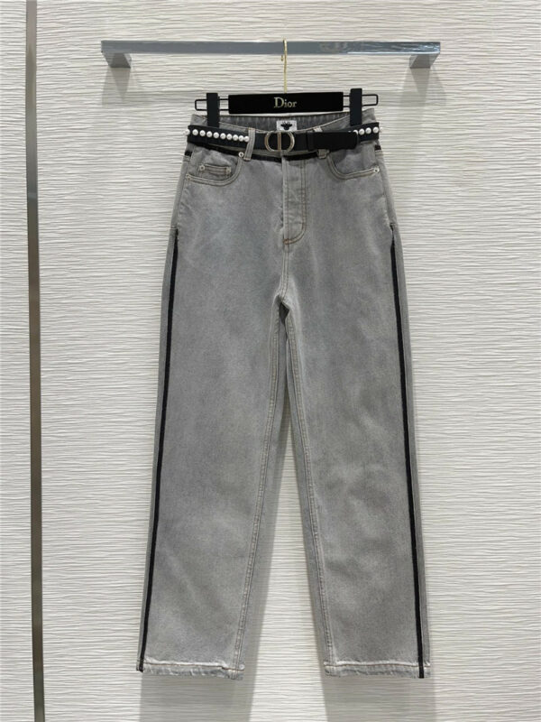 dior coffee gray jeans