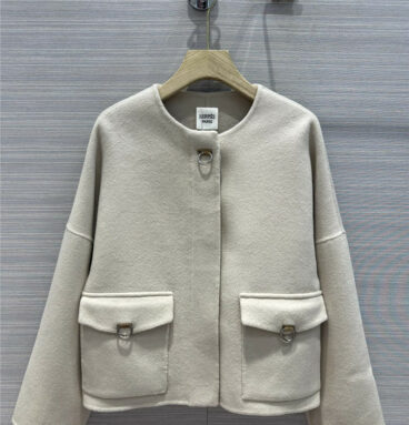 Hermès equestrian style reversible cashmere jacket