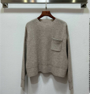Brunello Cucinelli cashmere and wool track sweater