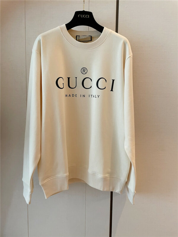 gucci new letter print sweater